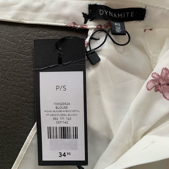 Dynamite Woven Blouse with Back Detail - Picture 3 of 3